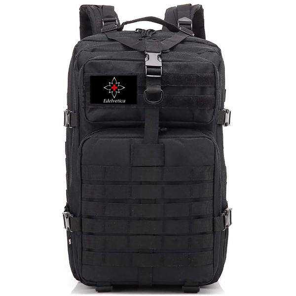 Outdoor-Rucksack mit 45 Liter Fassungsvermögen von Edelvetica, ideal für Wandern und Outdoor-Aktivitäten. Dieser robuste und funktionelle Rucksack bietet genügend Platz und Organisation für alle notwendigen Gegenstände. Er kombiniert Komfort mit langlebigem Design, geeignet für Abenteuer in der Natur.