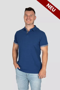 Polo Shirt Edelweiss Krageninnenseite & Armabschluss Herren