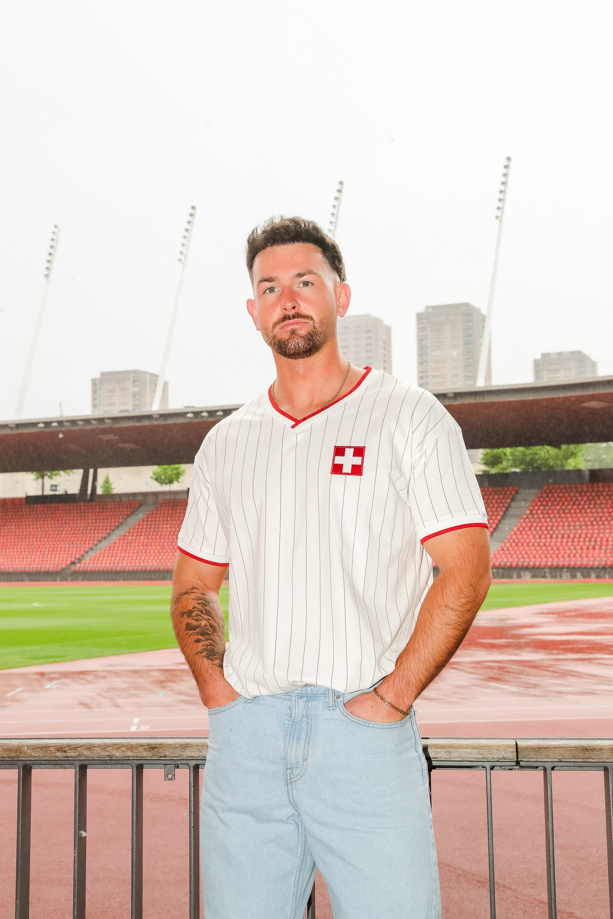 Schweizer Shirt Herren Fan Edelvetica (ab 05.06 wieder alle Grössen verfügbar)