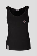 Damen Edelweiss-Tank-Top – Weicher, elastischer Stoff für hohen Tragekomfort. Perfekt für warme Tage und sportliche Aktivitäten. Schweizer Design von Edelvetica.