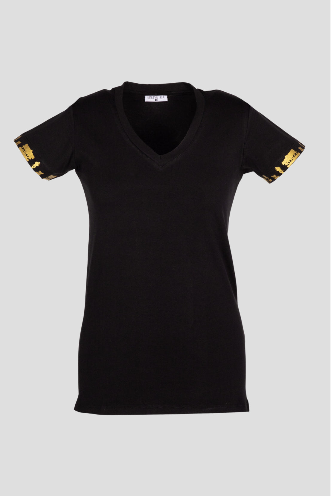 Damen Shirt Kombo Schwarz / Gold und Schwarz / Silber ohne Schriftzug