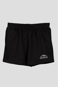 Damen Shorts von Edelvetica mit Edelweiss-Abschluss und Logo, eine modische und praktische Wahl für Freizeitaktivitäten. Diese Shorts zeichnen sich durch ein charakteristisches Edelweiss-Muster am Abschluss und das Edelvetica-Logo aus, was einen Hauch von alpiner Eleganz und Markenidentität verleiht. Ideal für Frauen, die lässige, aber stilvolle Kleidung schätzen.