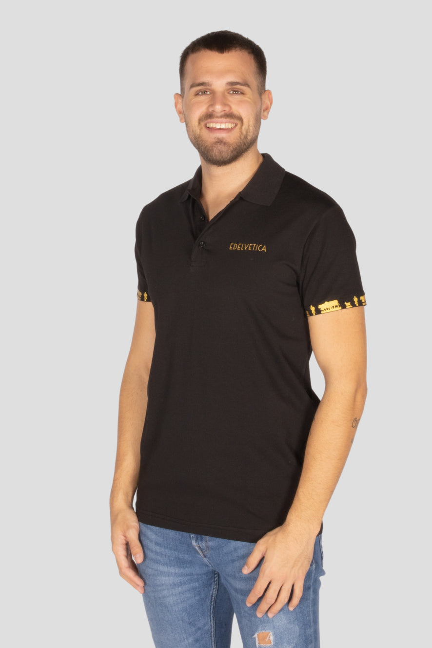 Herren Alpaufzug Polo 2 für 1 Kombo gold/silber