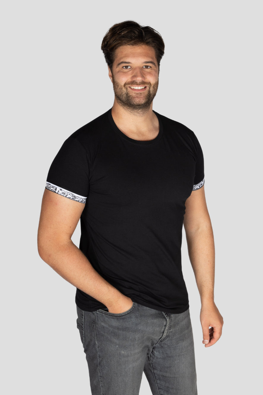 Herren Scherenschnitt 2er Kombo Polo + T-Shirt