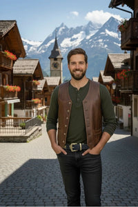 Appenzeller Gürtel Schwarz mit Goldenen Trachtenornamenten