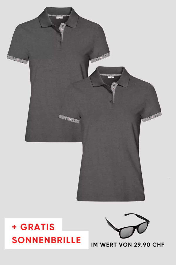 Damen 2er Kombo Edelweiss Polo + Gratis Brille