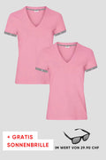Damen 2er Kombo Edelweiss T-Shirt + Gratis Brille