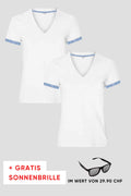 Damen 2er Kombo Edelweiss T-Shirt + Gratis Brille