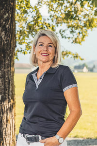 Polo Shirt Edelweiss Damen mit einzigartigem Kragen- und Armabschlussdesign von Edelvetica