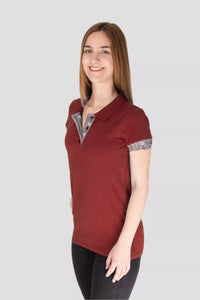 Polo Shirt Edelweiss Krageninnenseite & Armabschluss Damen
