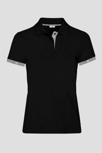 Polo Shirt Edelweiss Damen mit einzigartigem Kragen- und Armabschlussdesign von Edelvetica