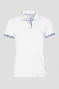 Polo Shirt Edelweiss Damen mit einzigartigem Kragen- und Armabschlussdesign von Edelvetica