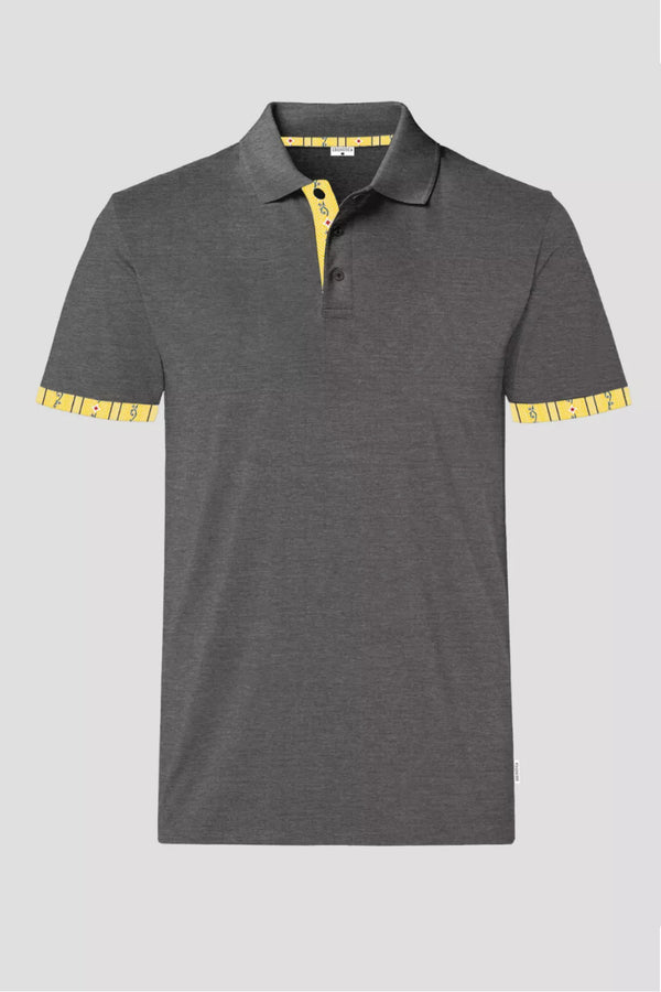 Polo Shirt Edelweiss Krageninnenseite & Armabschluss Herren