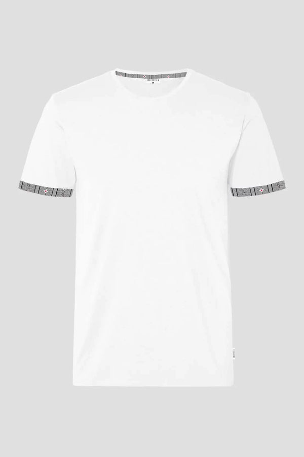 Herren-T-Shirt mit Edelweiss-Motiv am Armabschluss von Edelvetica