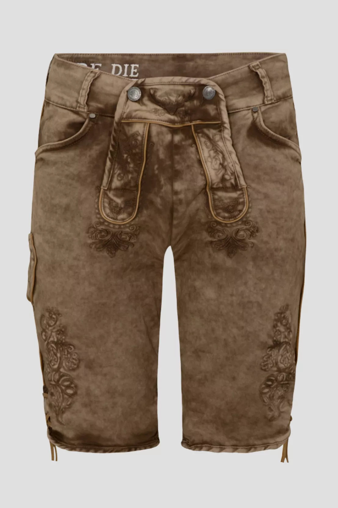 Herren Trachtenlederhose Alpenhirsch – Stretch