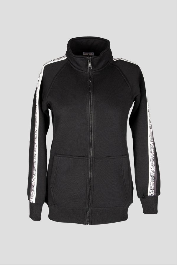 Damen-Jacke mit Scherenschnitt-Design von Edelvetica in verschiedenen Farben, aus 100% Premium-Baumwolle.