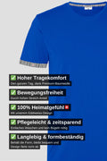 Kinder Edelweiss Kurzarmshirt mit traditionellem Edelweiss-Muster an den Ärmeln.